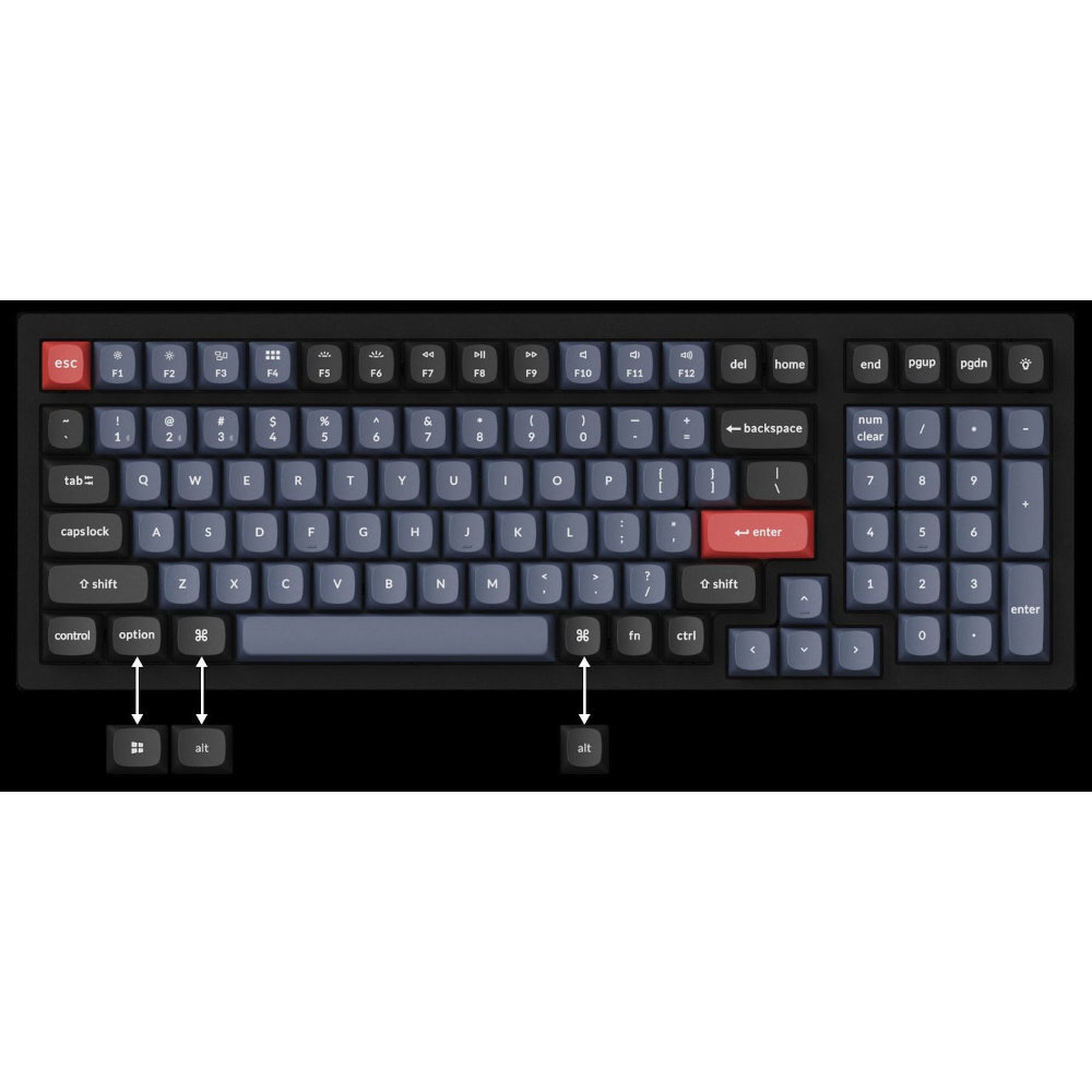 キーボード K4 Pro RGBライト(茶軸・英語配列) K4P-H3-US ［有線