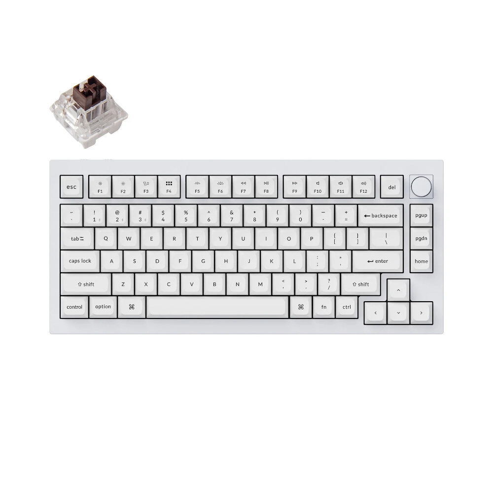 Keychron Q1 Pro Knob (英語 RGB ホットスワップ 茶軸) 【公式通販】