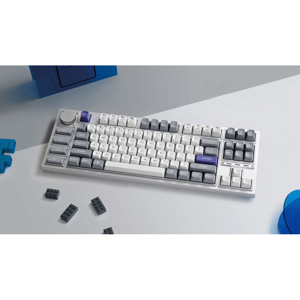 キーボード Q3 Pro RGBライト(茶軸・英語配列) シルバーグレー Q3P-X3