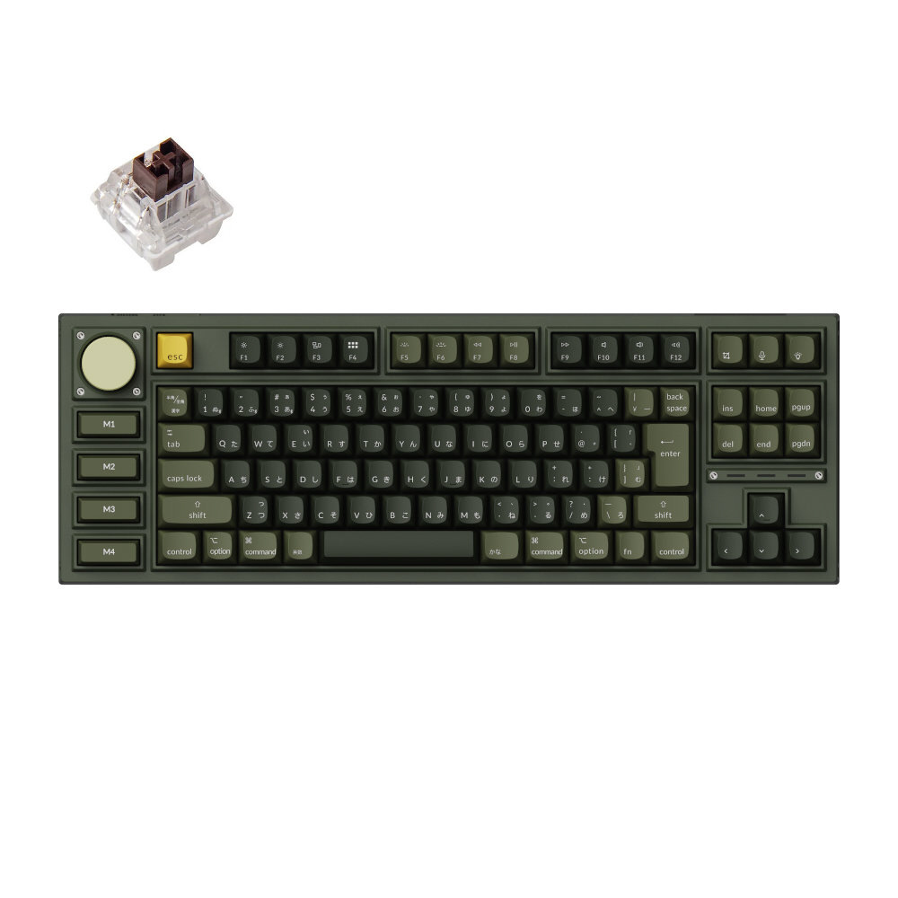 キーボード Q3 Pro RGBライト(茶軸) オリーブグリーン Q3P-W3-JIS 