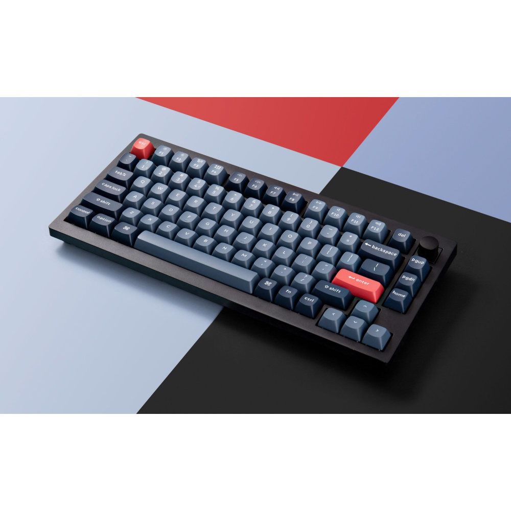 Keychron メカニカルキーボード V1 Max US配列　（V1M-D1） キーボード V1 Max(赤軸・英語配列) カーボンブラック V1M-D1-US