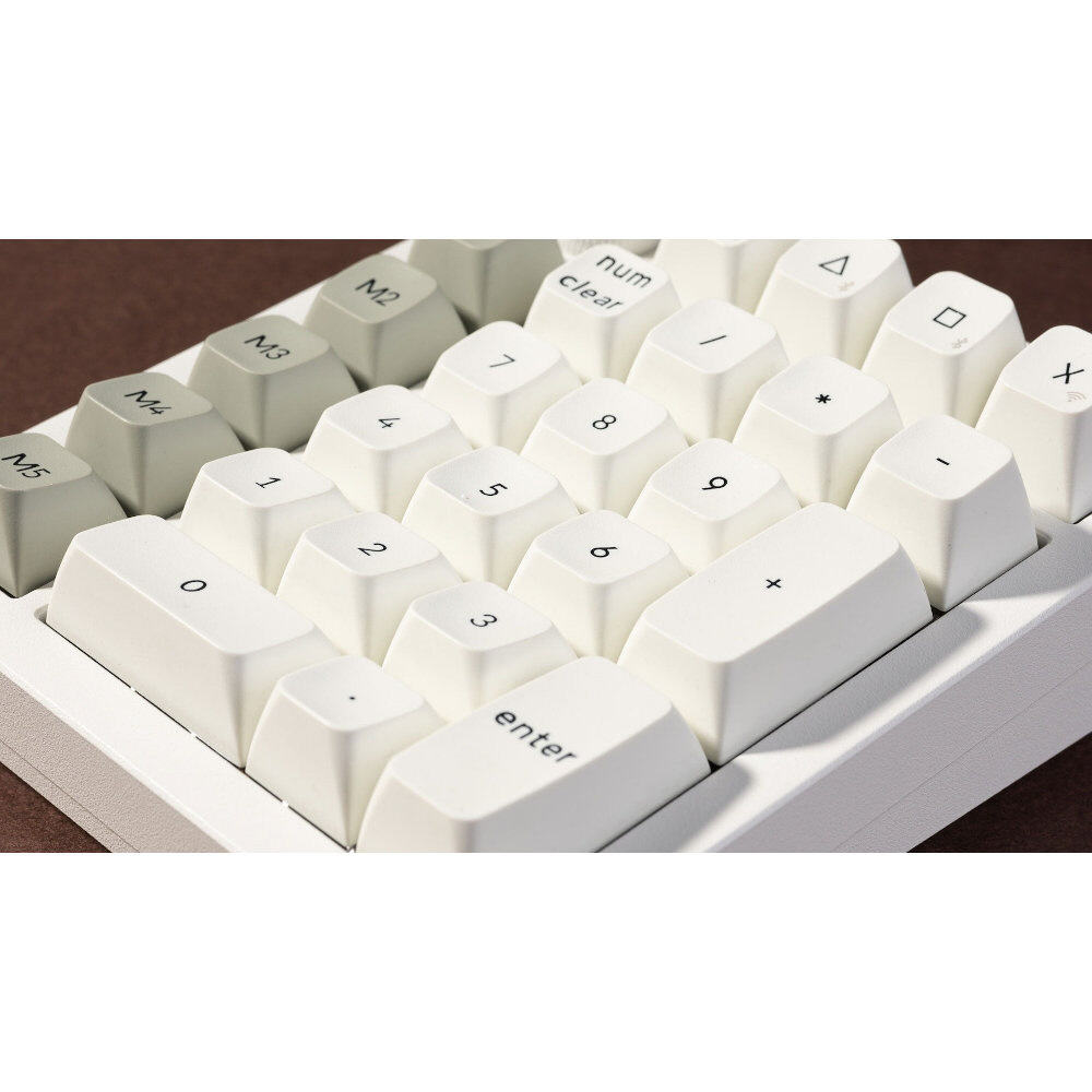 テンキー Q0 Max(茶軸) シェルホワイト Q0M-P3 ［有線