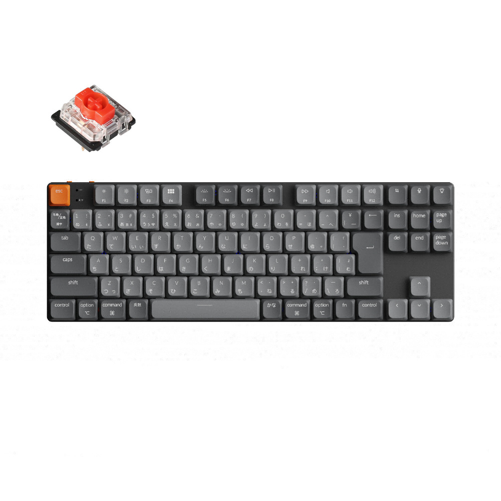 キーボード K1 Max White LED(赤軸) K1M-A1-JIS ［有線・ワイヤレス