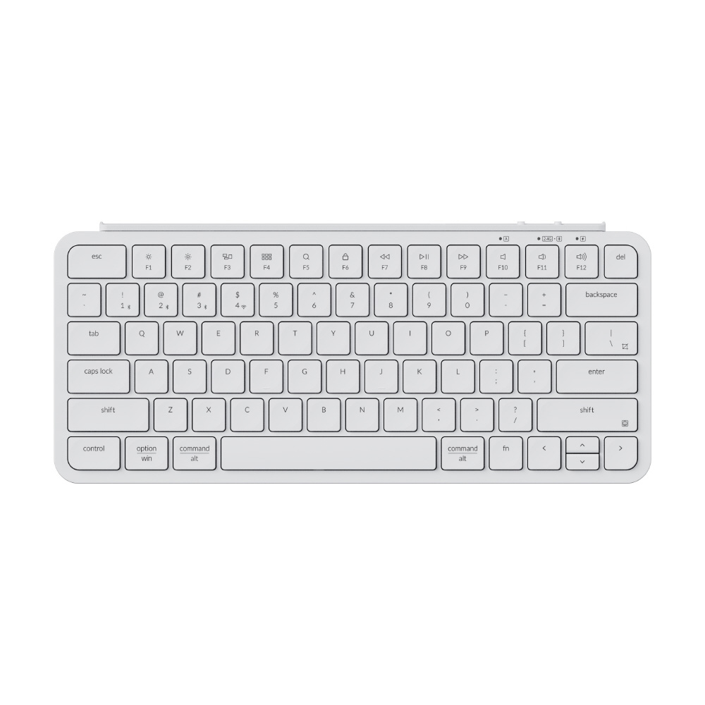 ワイヤレス ホワイトキーボード 英語配列