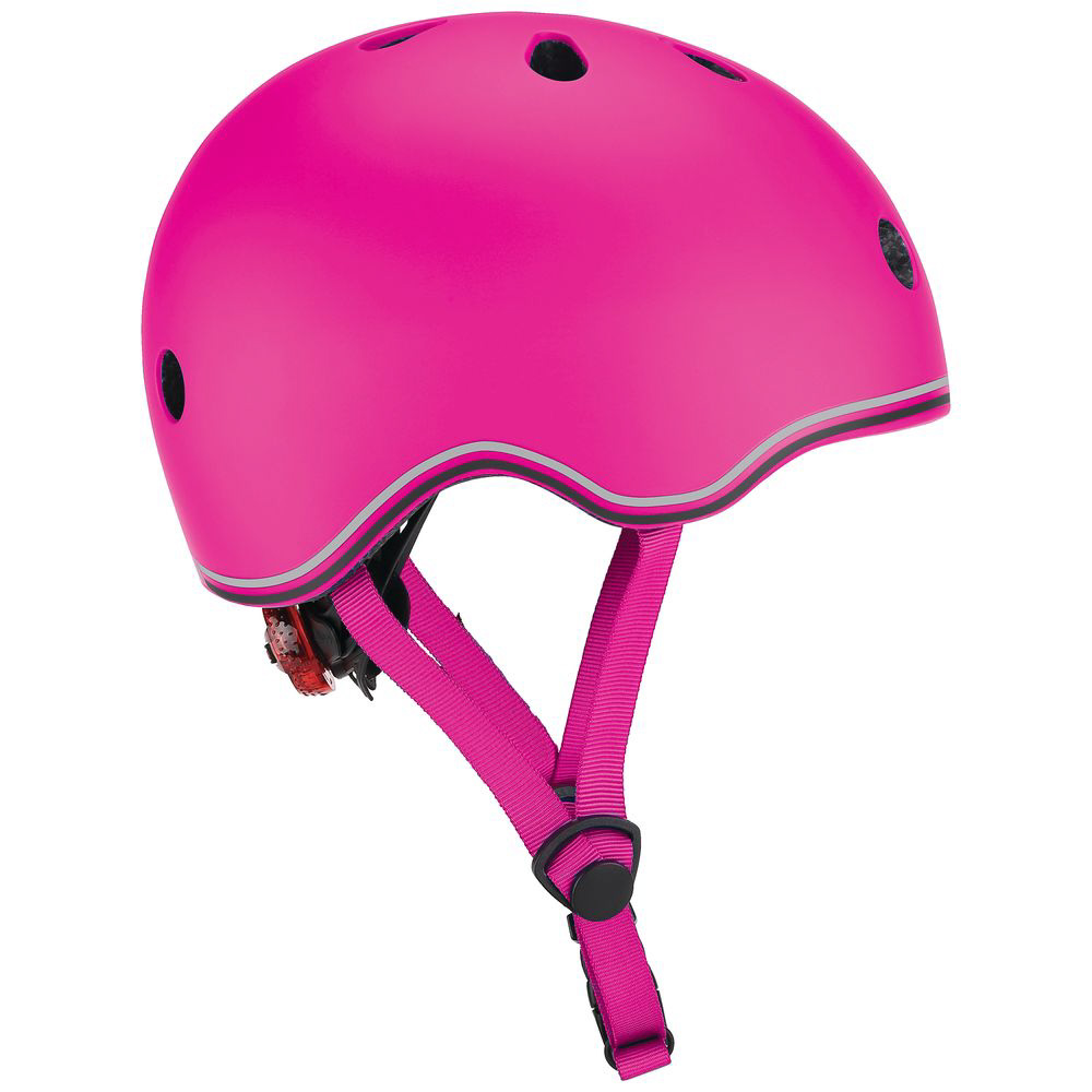 LEDライト付きヘルメット/45-51/ディープピンク