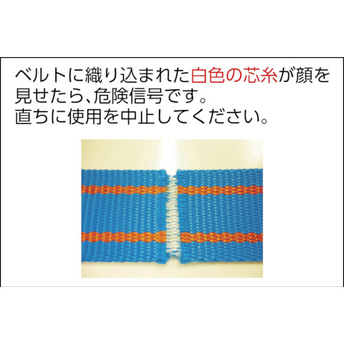 ＴＥＳＡＣ ブルースリングJIS4等級 両端アイ形 幅35mm 長さ13m-