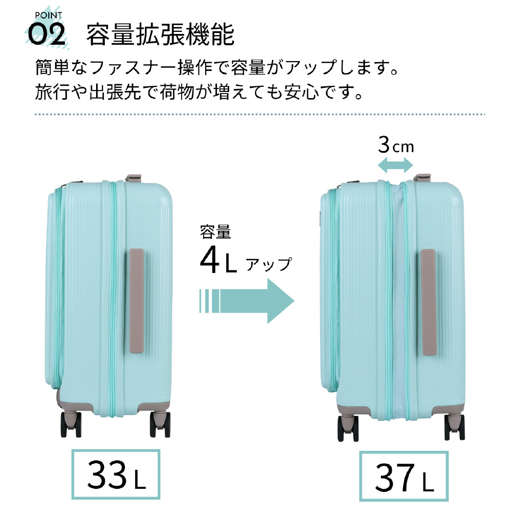 フロントオープンキャリー Taiwan PM12:00 (blood orange) 機内持込 S