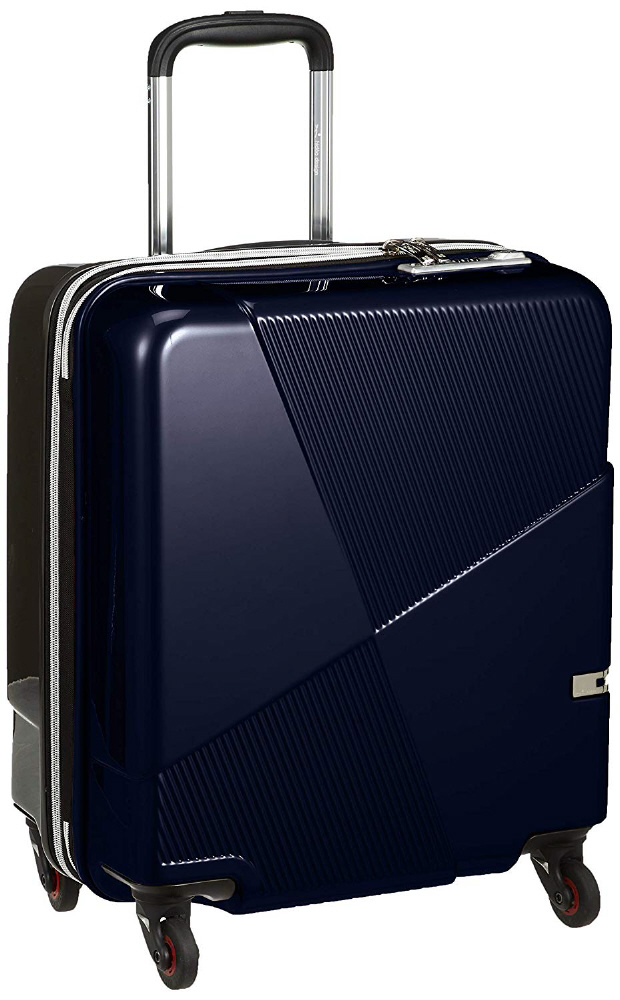 スーツケース 42L(48L) マックスキャビンEX ネイビー(背面:ブラウン ...