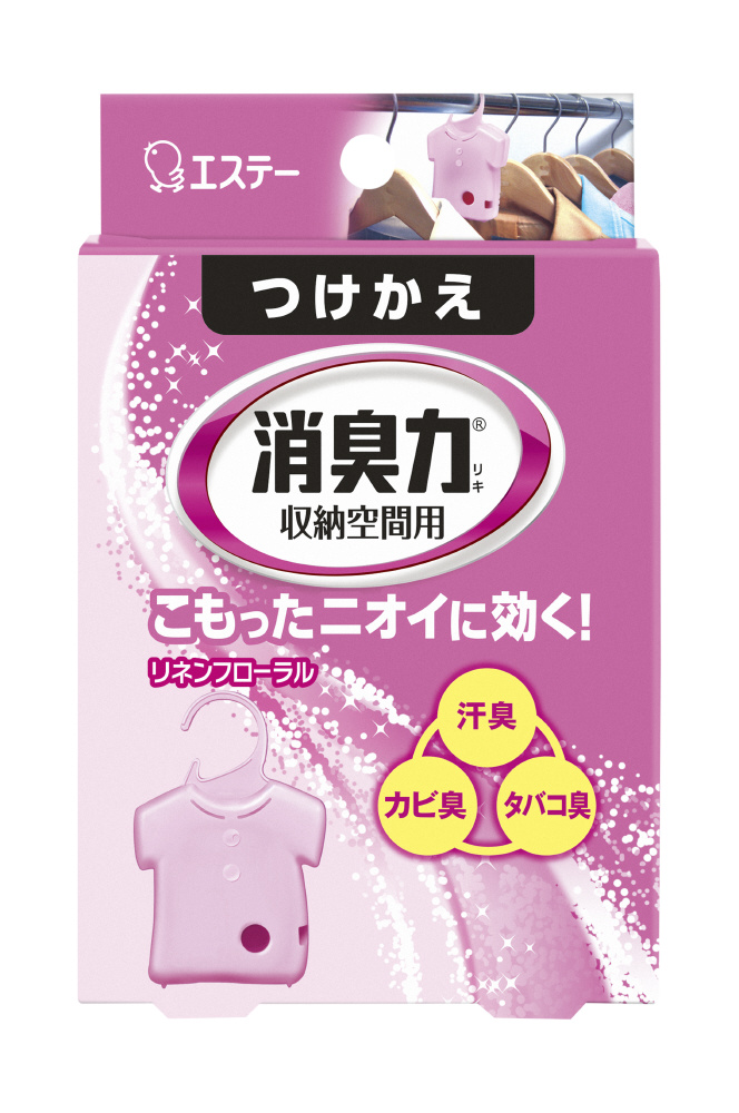 【在庫限り】 収納空間の消臭力 クローゼット・ロッカー用 つけかえ リネンフローラル 32g 〔消臭剤・芳香剤〕