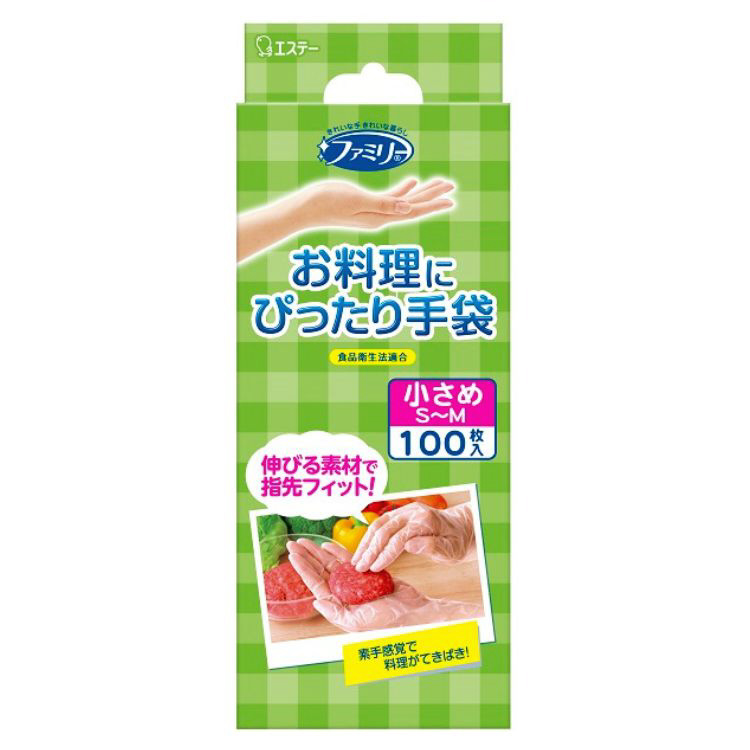 ファミリー お料理にぴったり手袋 女性用 フリーサイズ 100枚 使い捨て 食品衛生法適合 半透明 ST76072｜の通販はソフマップ[sofmap]