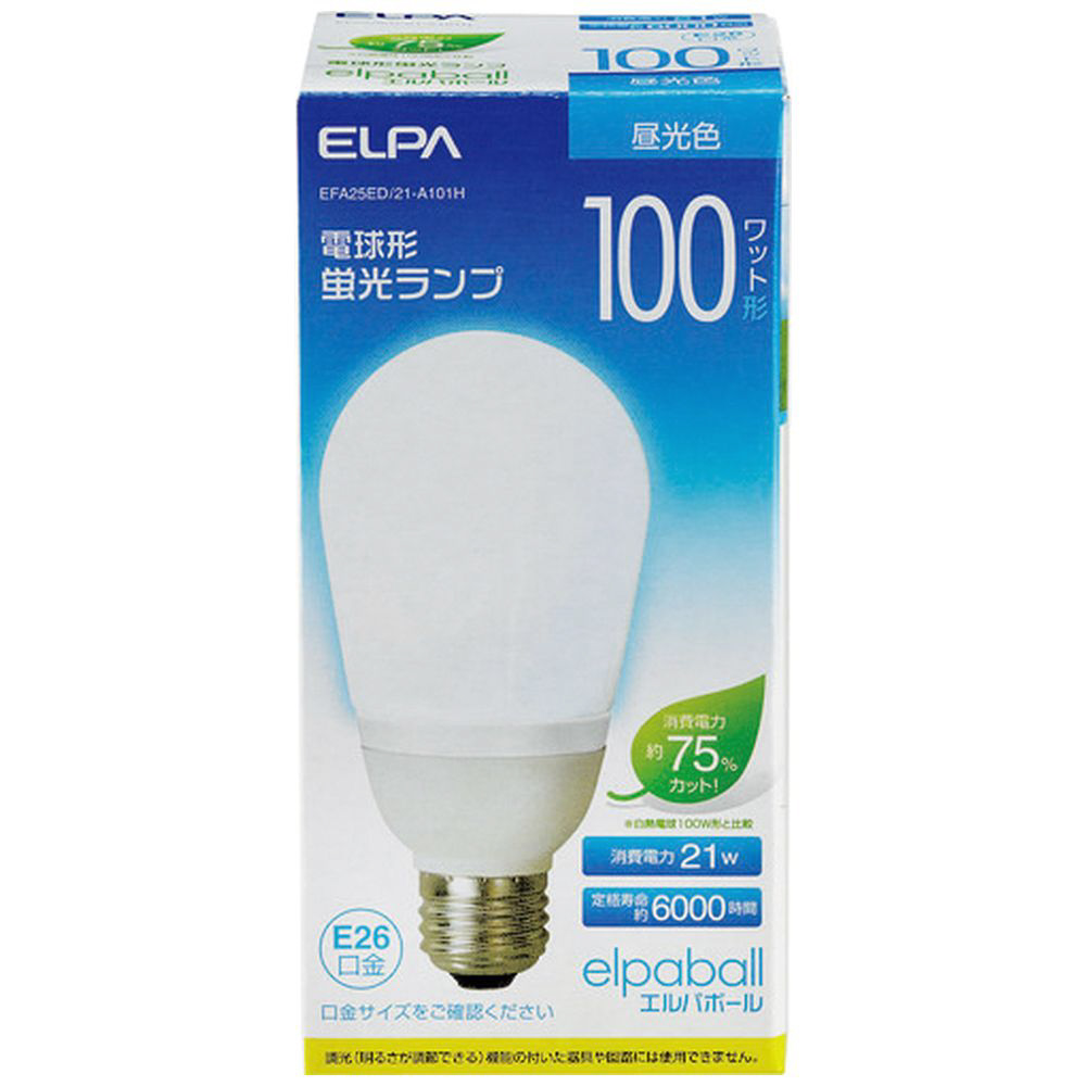 ELPA　電球形蛍光灯A形　100W形   EFA25ED21A101H