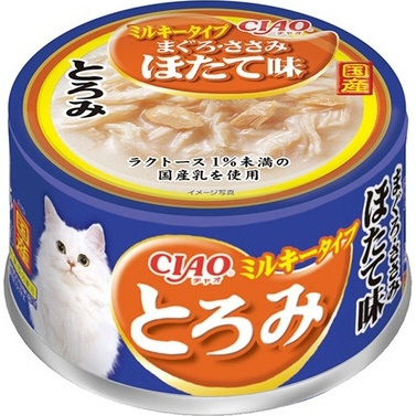 CIAO（チャオ）とろみ ミルキータイプ まぐろ・ささみ ほたて味 80g