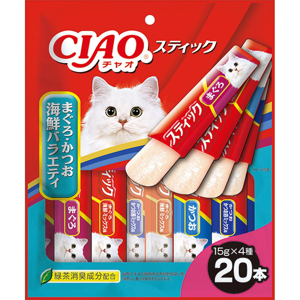 No.52 猫おやつ いなば チャオスティック バラエティ 4種類 全80本