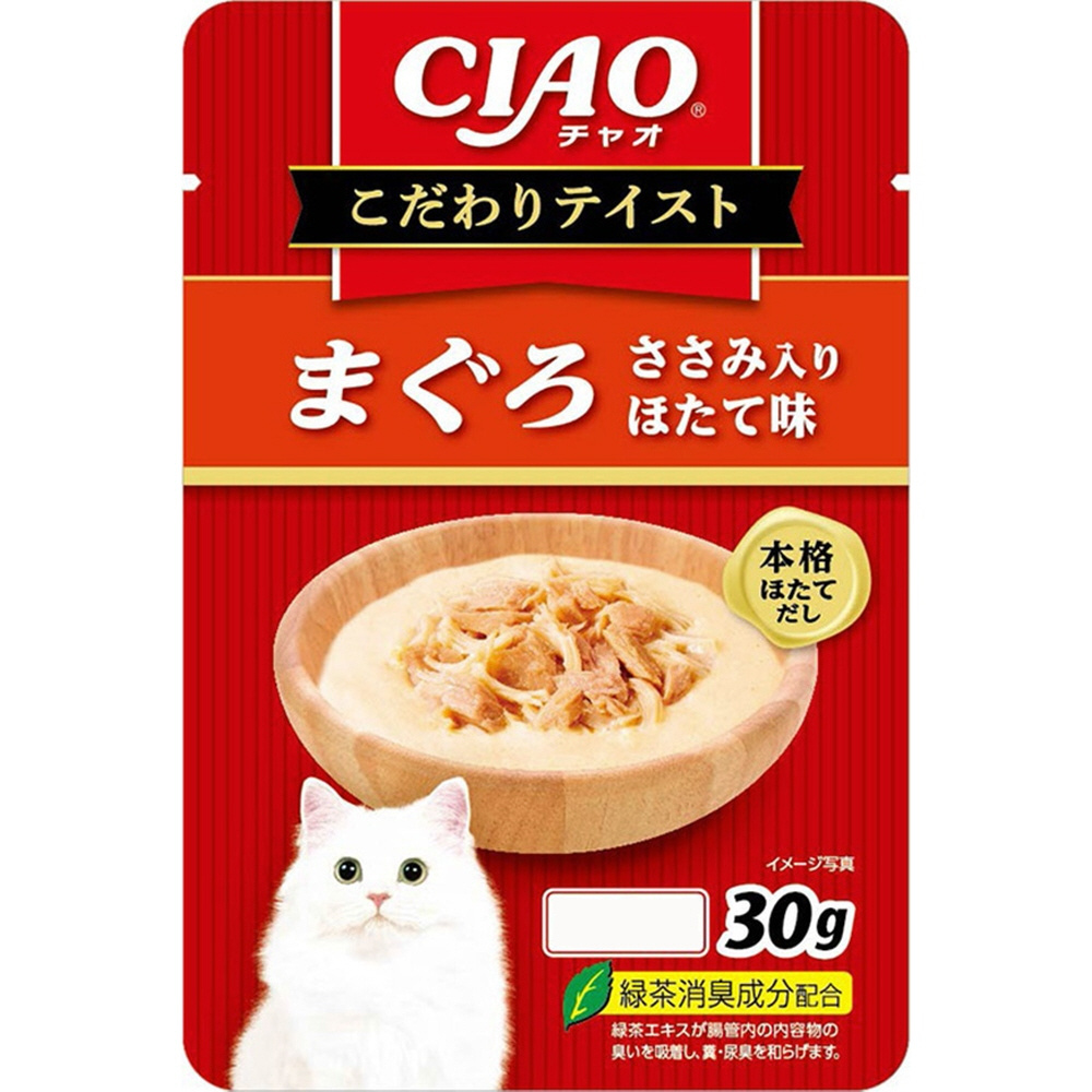 CIAO（チャオ）こだわりテイスト まぐろ ささみ入り ほたて味 30g