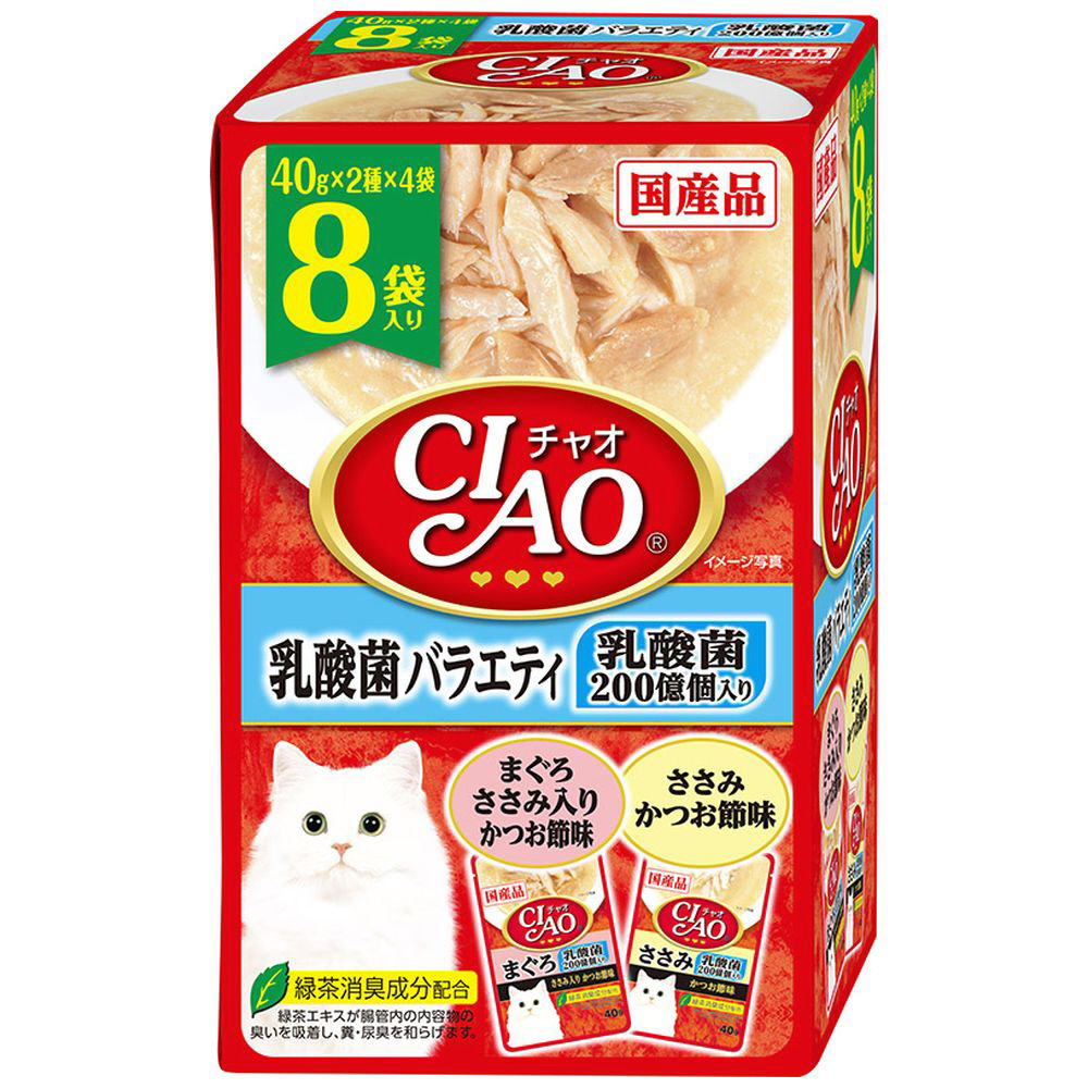 CIAO（チャオ）パウチ 乳酸菌バラエティ 40g×8袋