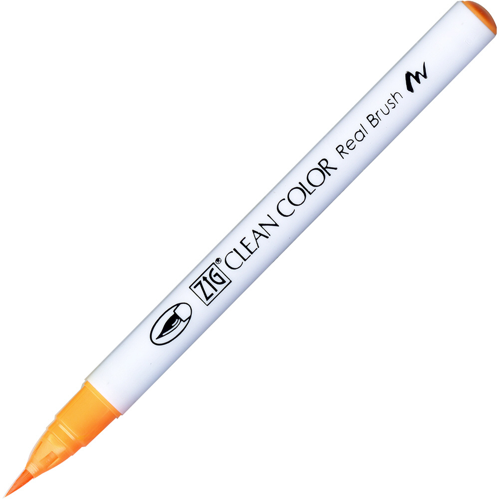 筆ペン] ZIG クリーンカラー リアルブラッシュ 002 蛍光オレンジ RB-6000AT-002｜の通販はソフマップ[sofmap]