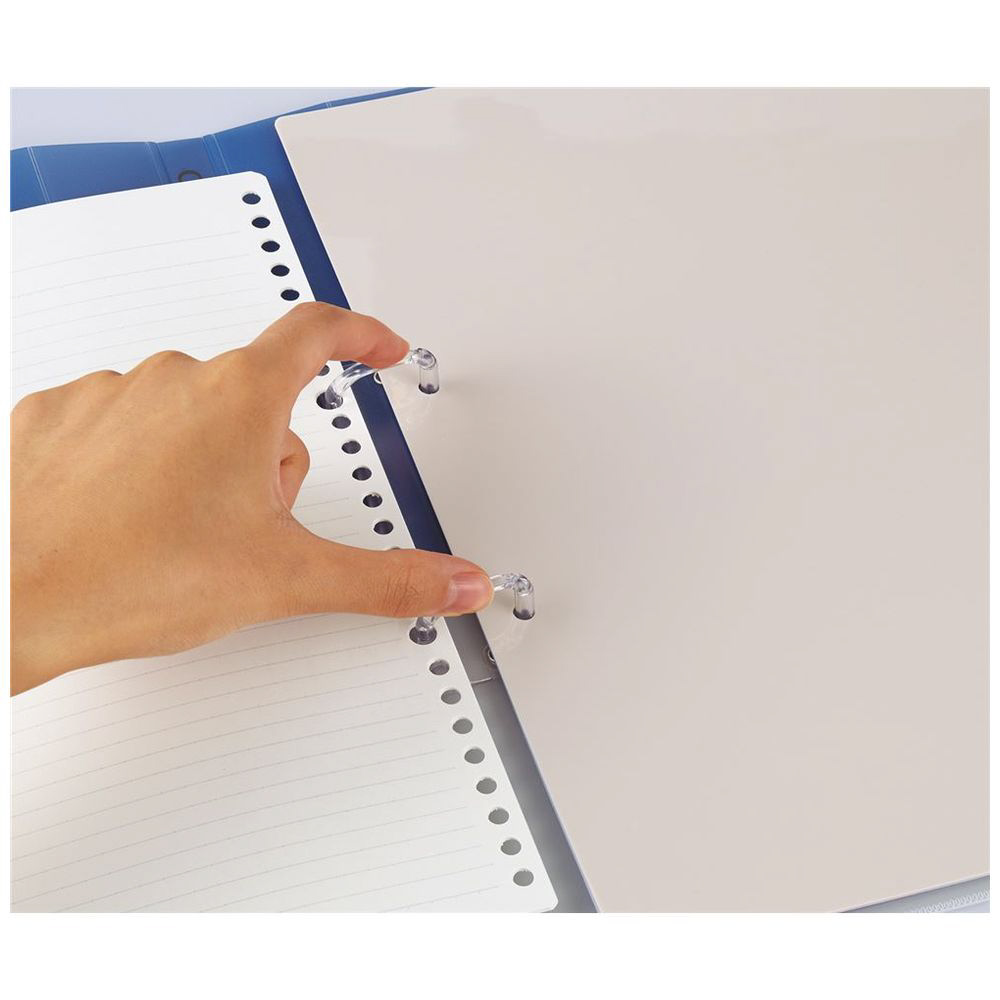 プリントもとじやすい2穴バインダーA4青 ルPP158B｜の通販はソフマップ