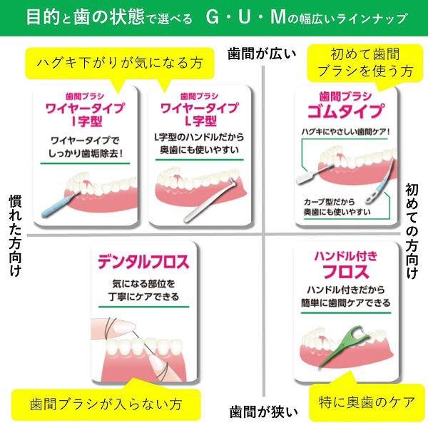 255円 【日本限定モデル】 GUM 歯間ブラシI字型 L