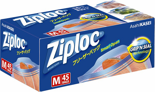 Ziploc（ジップロック）フリーザーバッグ M 45枚｜の通販は