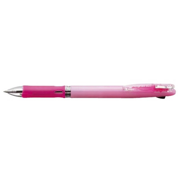 [油性ボールペン] クリップ-オン スリム2C （2色ボールペン） パステルピンク （ボール径：0.7mm） B2A5-WP