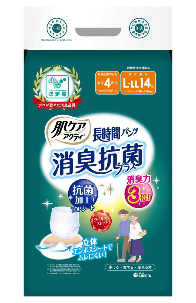 紙おむつ 日本製紙クレシア アクティ 寝たまま交換テープ止め M-Lサイズ