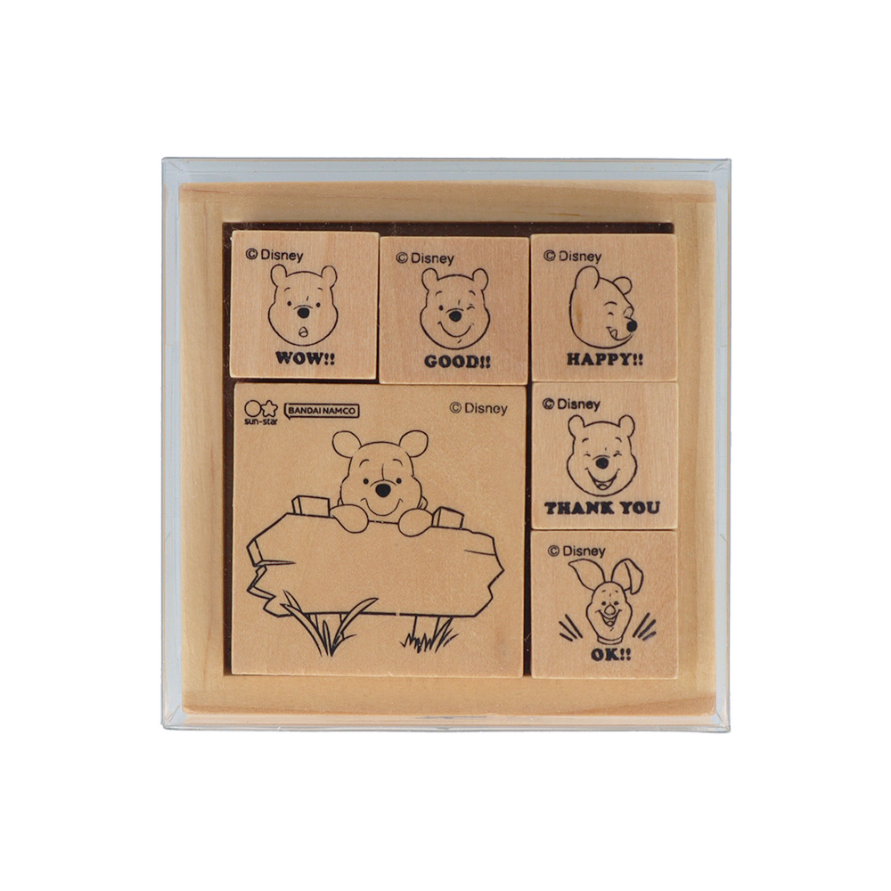 木製スタンプセット くまのプーさん メッセージ S3223035｜の通販は