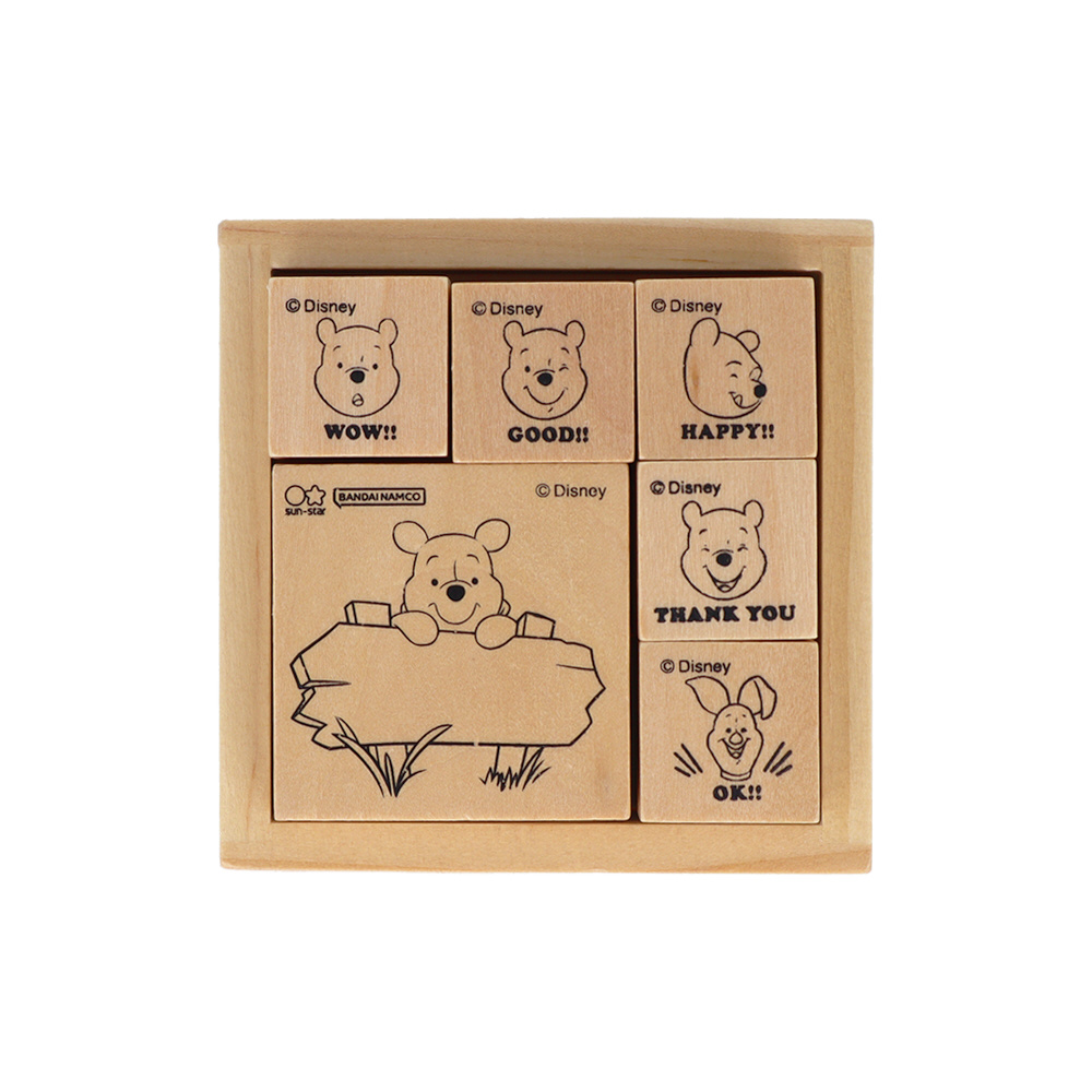 木製スタンプセット くまのプーさん メッセージ S3223035｜の通販は
