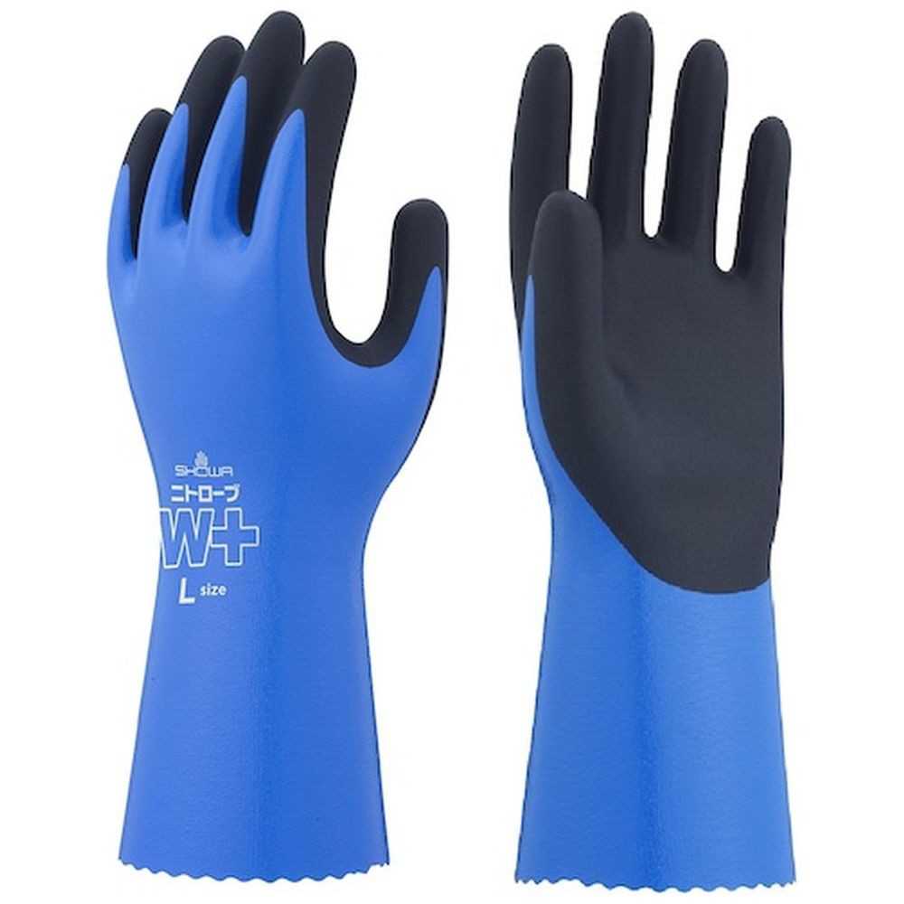 ショーワ ニトリルゴム手袋 ＮＯ３７８Ｐｌｕｓ ニトローブＷ＋ 左手２本 ブルー Ｍサイズ  NO378PLUS-L2PM｜の通販はソフマップ[sofmap]