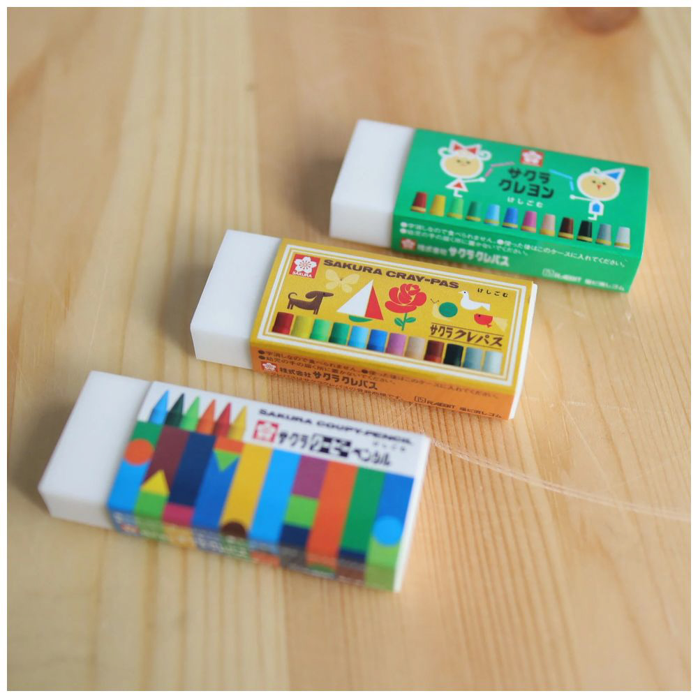 消しゴム サクラクレパス クレヨン柄 RFW150-LY｜の通販はソフマップ