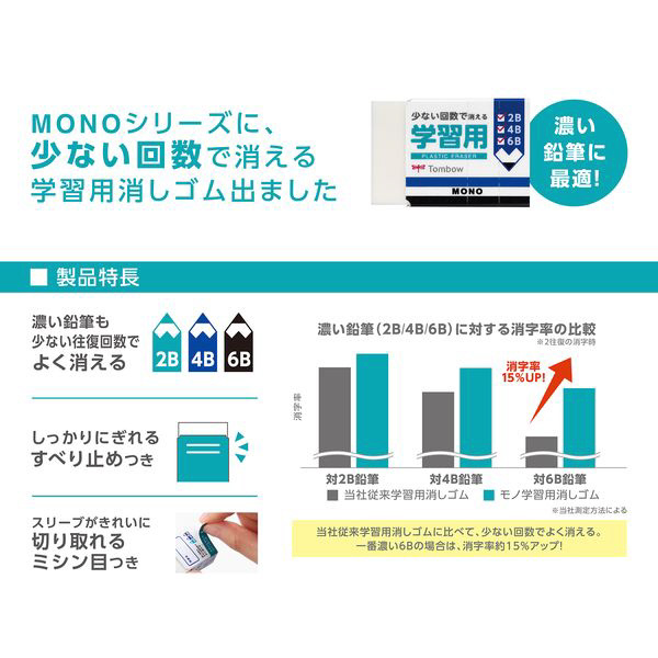 書き方鉛筆KSKW2B6P学習消ゴムPK