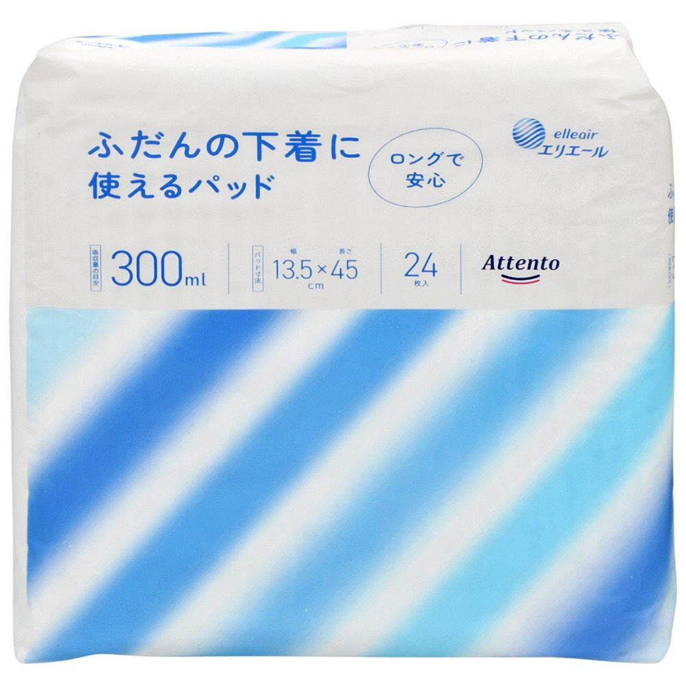 Attento ふだんの下着用パッド 300ml 24枚入り エリエール 10個 アテント パッド 300ml 24枚 下着対応 超安心