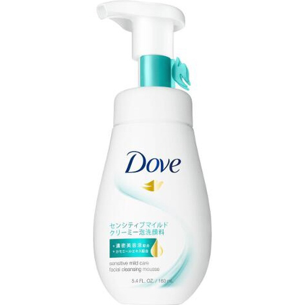 Dove（ダヴ）センシティブマイルド クリーミー泡洗顔料 本体 160mL｜の