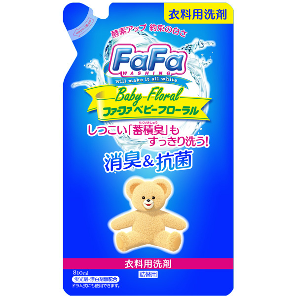 Fafa ファーファ 液体洗剤 ベビーフローラル つめかえ用 810ml 洗濯洗剤 液体タイプ の通販はソフマップ Sofmap