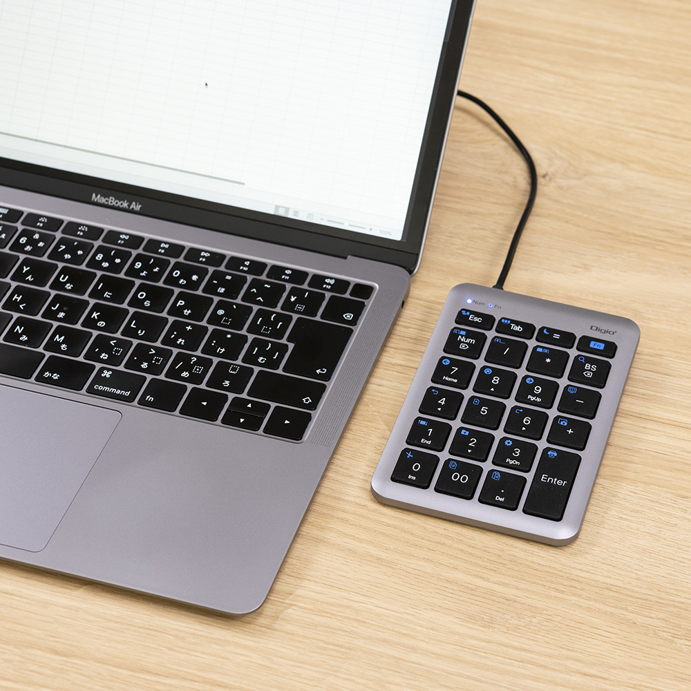 テンキー 22ショートカット付(Mac/Windows11対応) グレーボディx