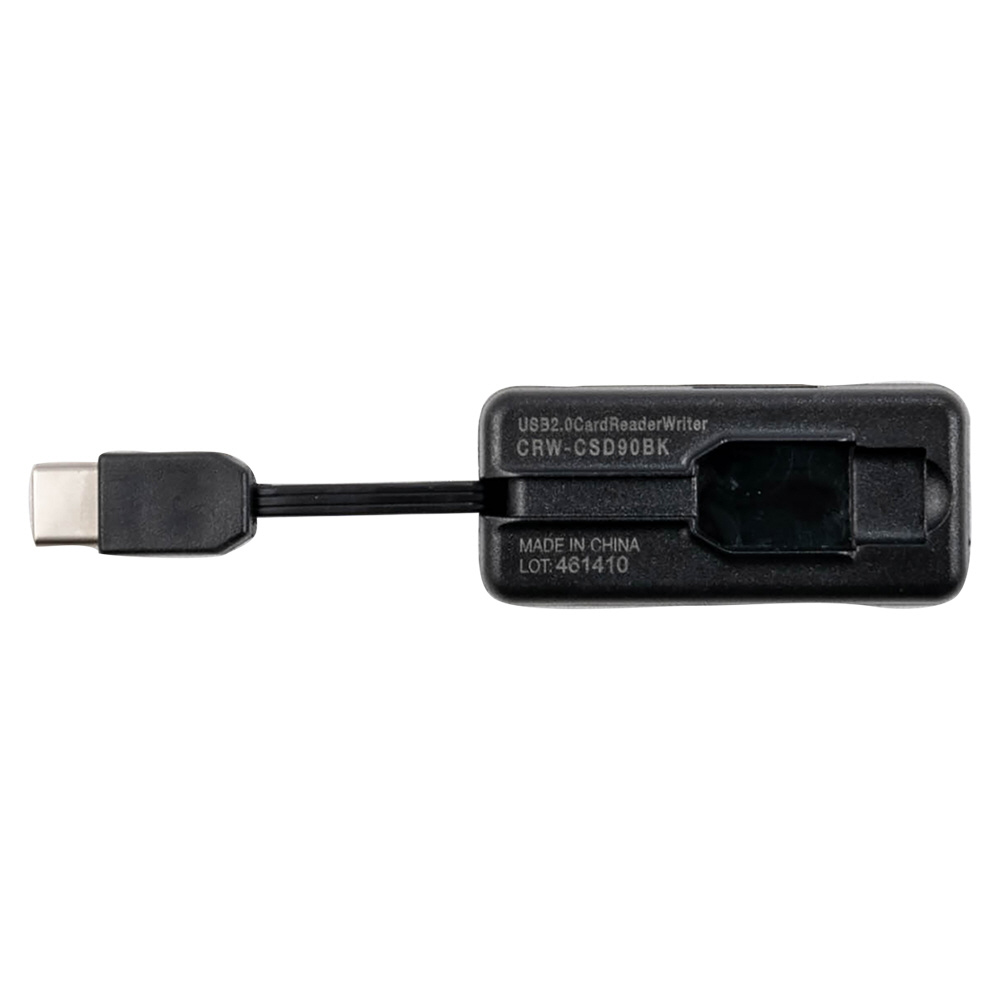 変換アダプタ機能付 USB2.0　Type-C接続SDカードカードリーダー ［USB2.0 /スマホ・タブレット対応］