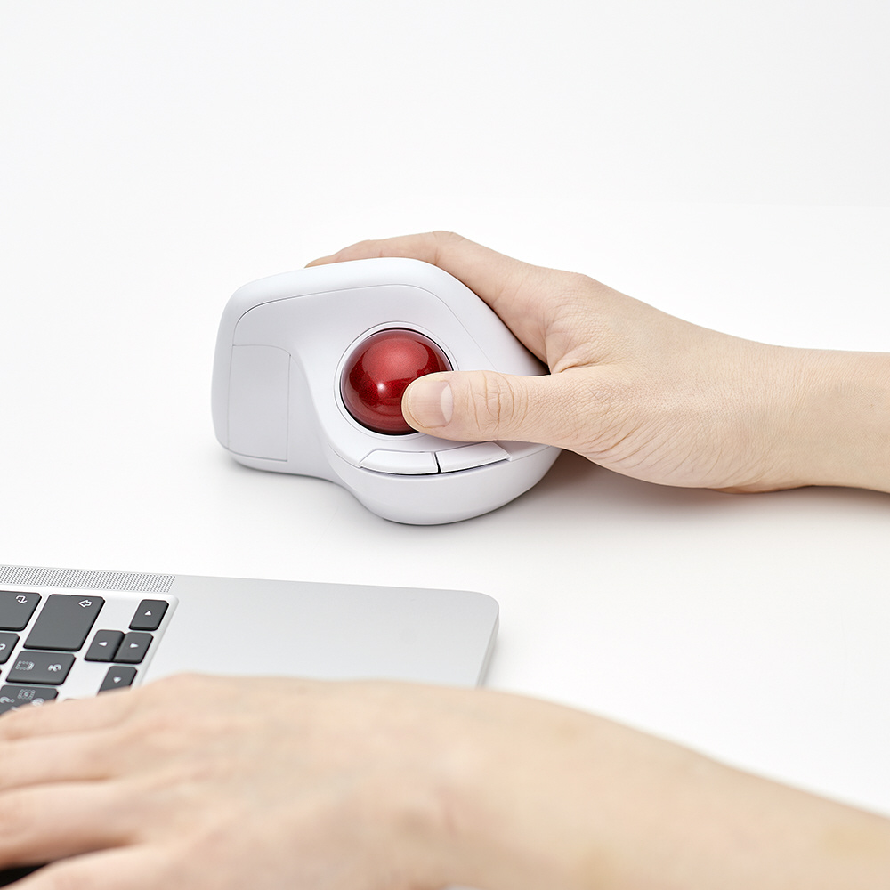 マウス トラックボール(Chrome/Mac/Windows11対応) ホワイト MUS