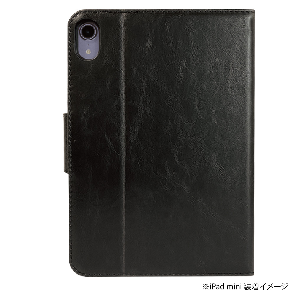 iPad mini（第6世代）用 PUレザージャケット ブラック TBC-IPM2108BK