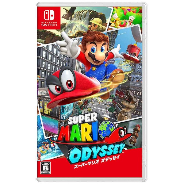 任天堂Switch 本体 マリオオデッセイ化粧箱 コントローラージャンク品