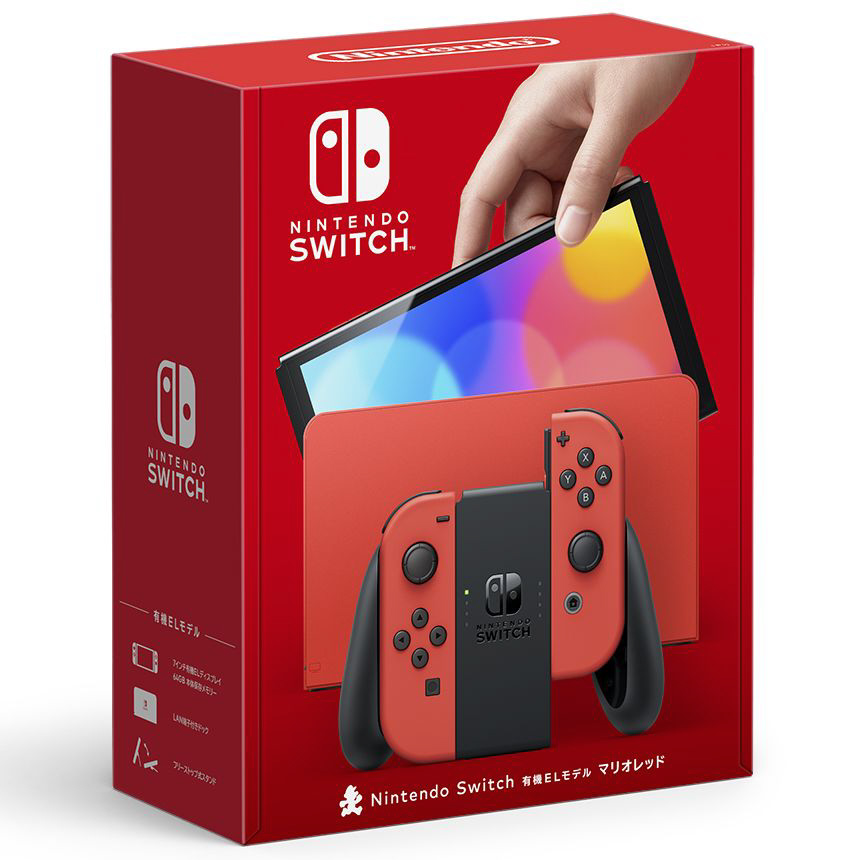 Nintendo Switch（有機ELモデル） マリオレッド｜の通販はアキバ