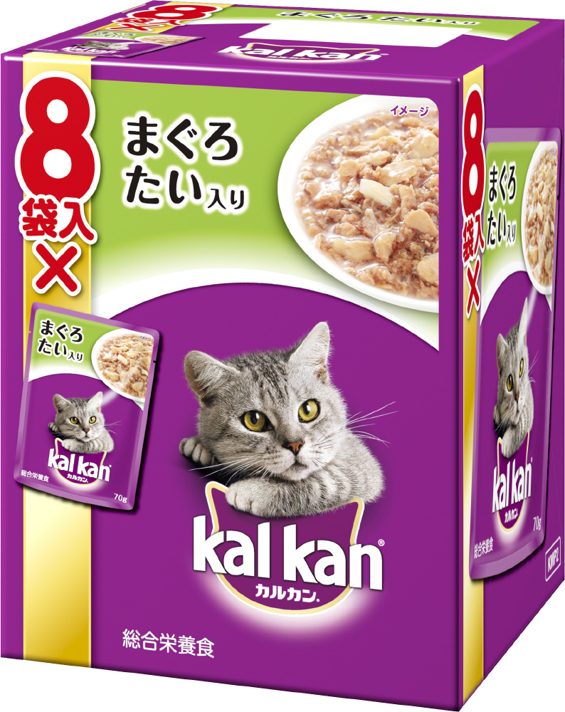 kalkan（カルカン）パウチ まぐろ たい入り 70g×8袋｜の通販は