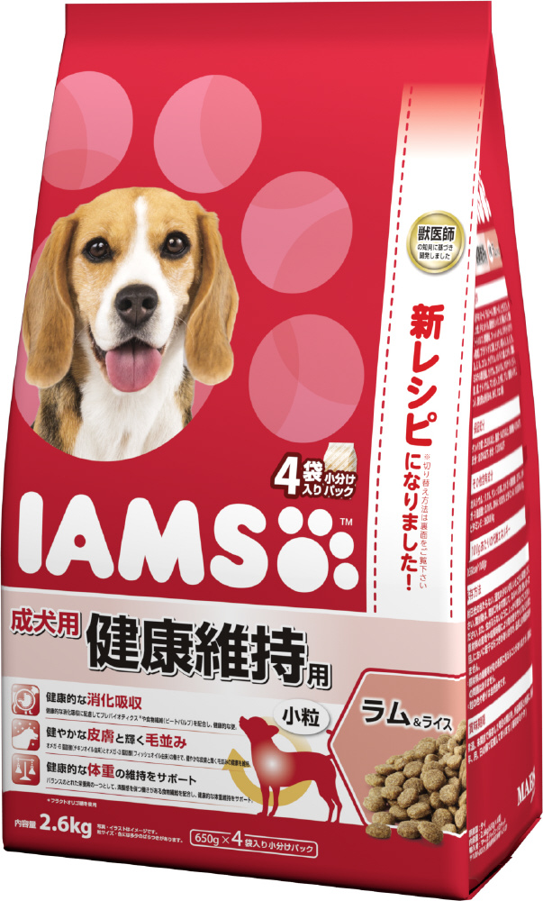 アイムス 成犬用 健康維持用 ラム ライス 小粒 2 6kg ドッグフードの通販はソフマップ Sofmap