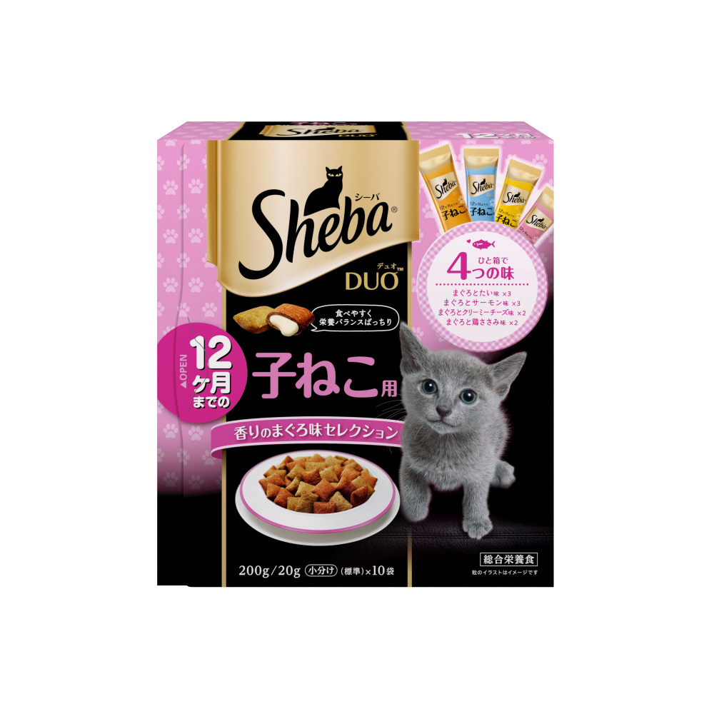 シーバデュオ 香りのまぐろ味セレクション 総合栄養食 猫ドライフード 4箱 通販