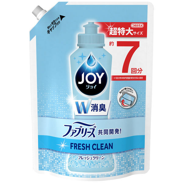 JOY（ジョイ）コンパクト W消臭 フレッシュクリーン 超特大 つめかえ