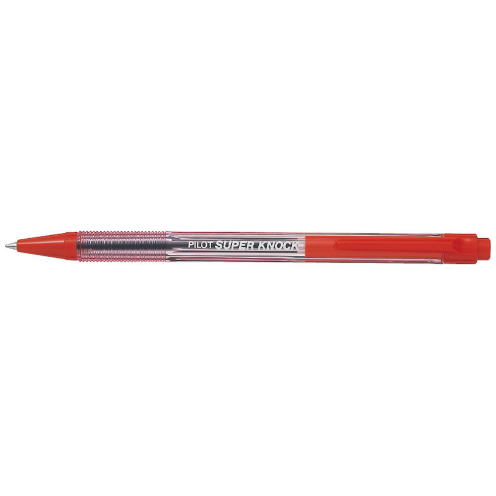 ボールペン スーパーノック クリアレッド(インク色：赤) BPK-P-CFR ［0.7mm］｜の通販はソフマップ[sofmap]