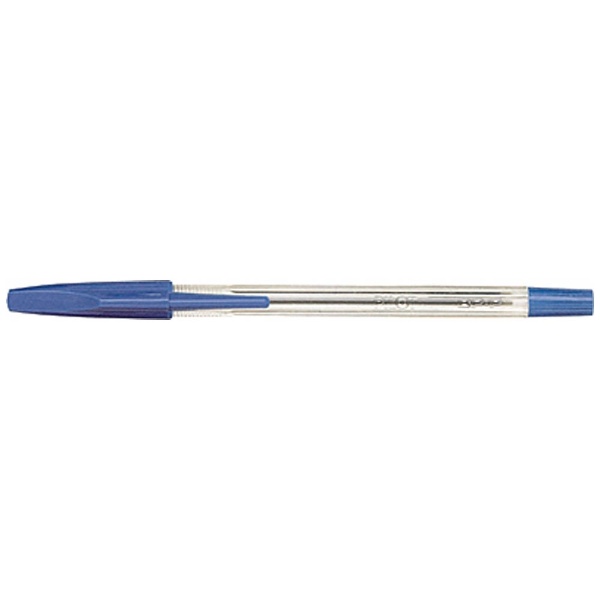 油性ボールペン] スーパーP クリアブルー （インク：青・ボール