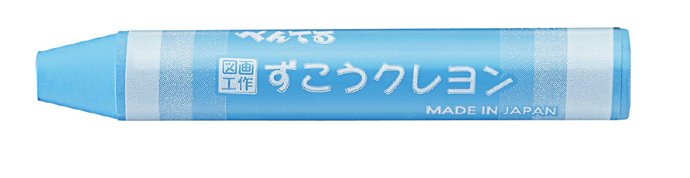 クレヨン7色‼️ ずこうクレヨンセロ巻単色 みずいろ PTCGP-T14｜の通販は