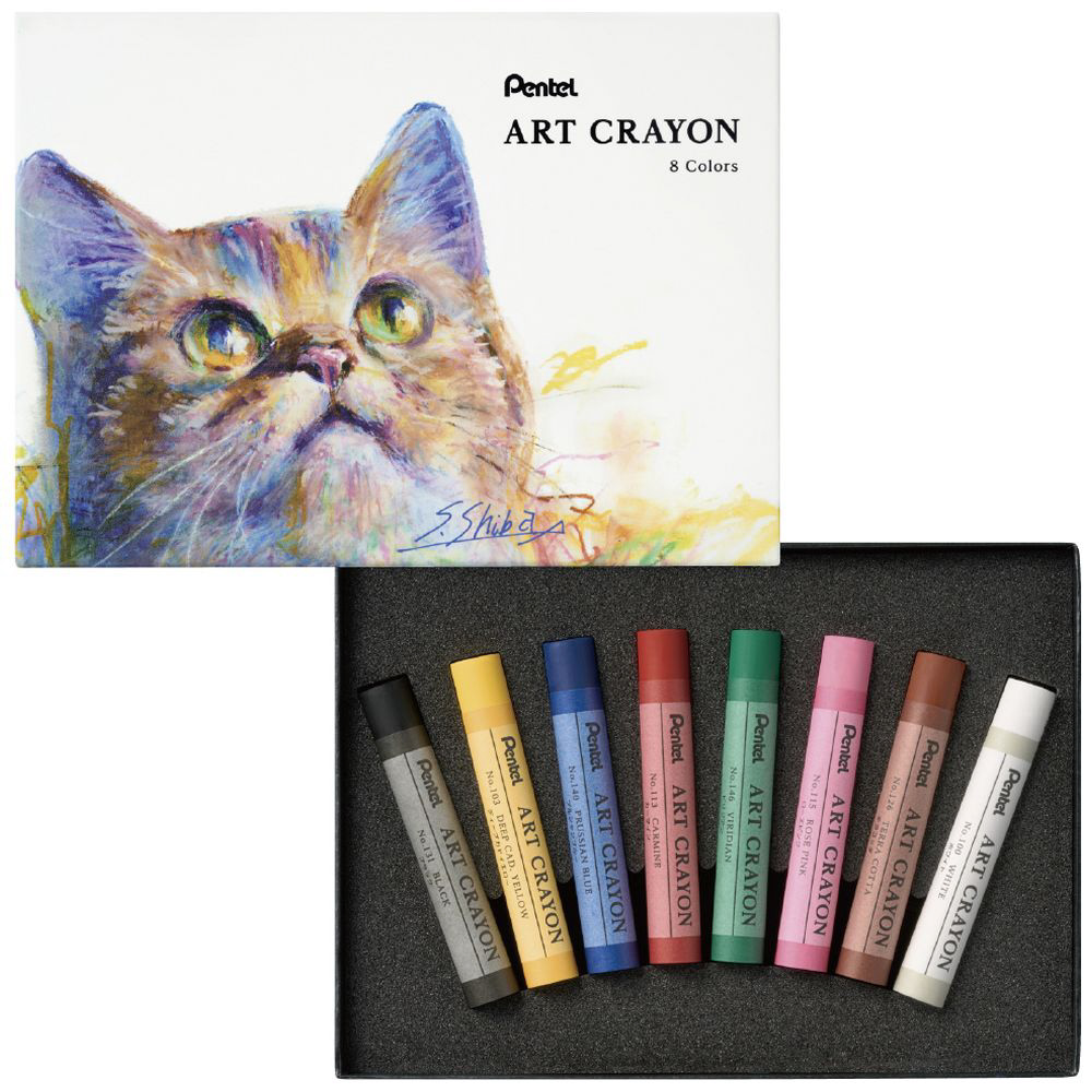 クレヨン　8色セット ART CRAYON  PTAC-8