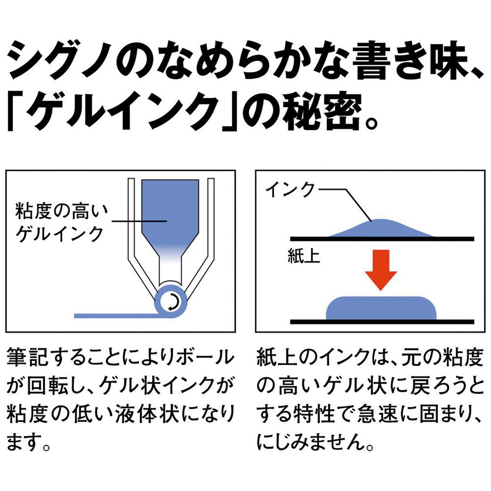 ボールペン uni-ball SigNo(ユニボール シグノ) 青(インク色：青