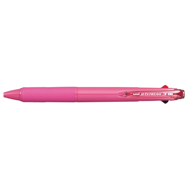 油性ボールペン］ ジェットストリーム 3色ボールペン ローズピンク