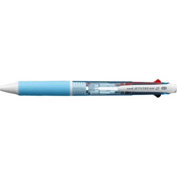 [油性ボールペン] ジェットストリーム 2色ボールペン 水色 （ボール径：0.7mm、インク色：黒・赤） SXE230007.8